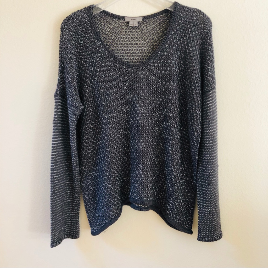 Helmut Open Knit Sweater Size Small